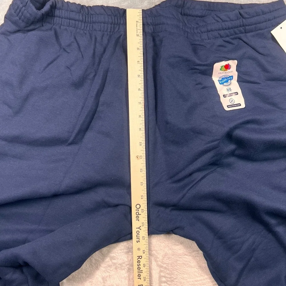 Fruit of the Loom Mens EverSoft Sweatpants Navy Blue 4XL Joggers New